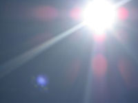 Example of Blue Moon with orbs