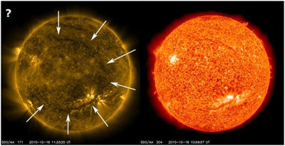 What about the giant circle on the Sun?