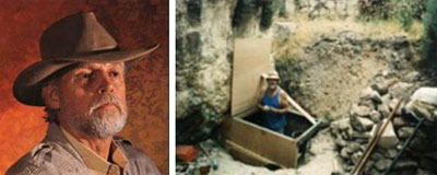 Ron Wyatt at one of his archeological dig sites in Jerusalem