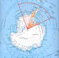 Sector of erupting anomalies in Antarctic