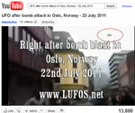 UFO in news video about Oslo bombing