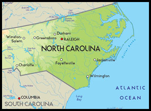 Map of North Carolina